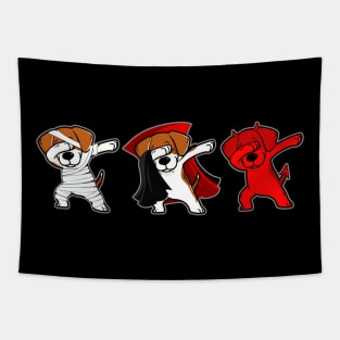 Beagle Dabing Horror Halloween T-shirt Tapestry