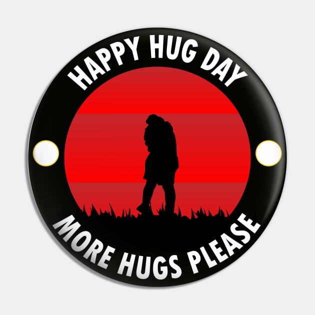 Hugging Day Pin by Snappy Cart