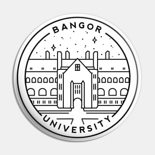 Bangor University, North Wales Emblem - White Pin