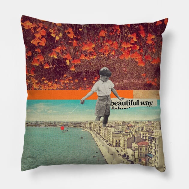 Beautiful Way Pillow by FrankMoth