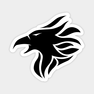 Hawk Icon in Black Magnet