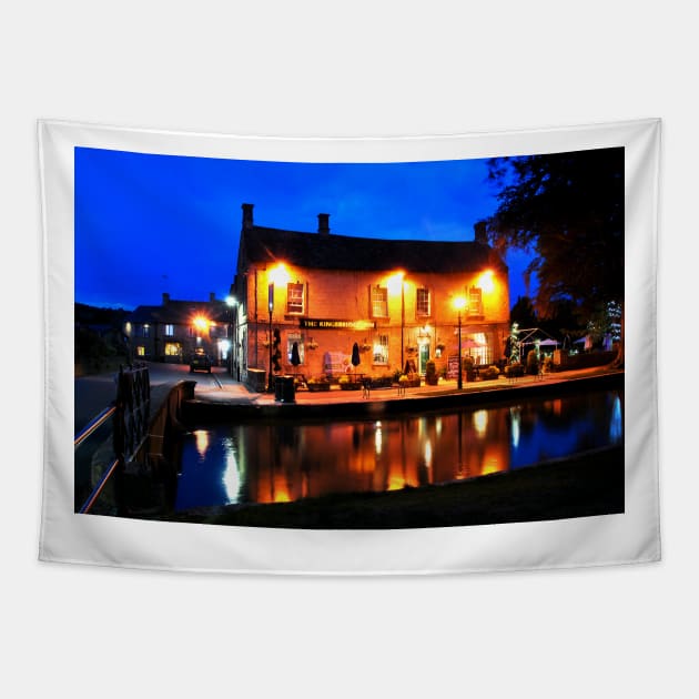 Kingsbridge Inn Bourton on the Water Cotswolds Tapestry by AndyEvansPhotos