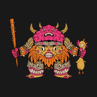 Bear Demon Chicken Hunter T-Shirt