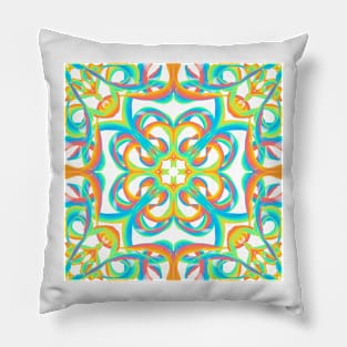 inspire 8 - rainbow flowers Pillow