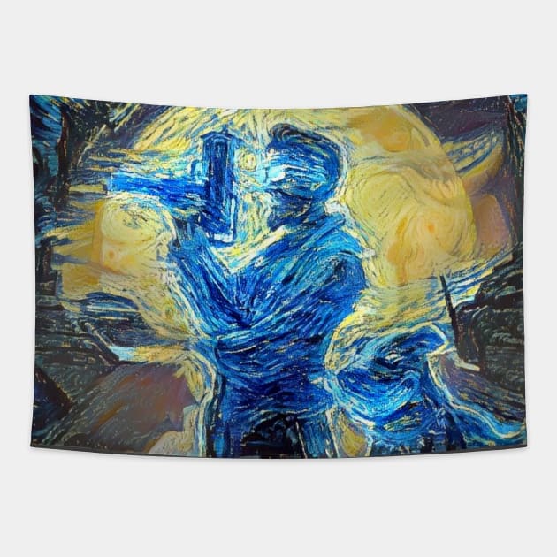 Postal 4 No Regerts Starry Night Tapestry by Starry Night