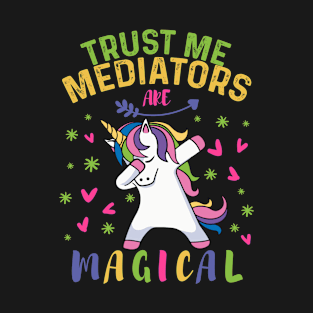 Cute Dabbing Unicorn Mediator Gift T-Shirt