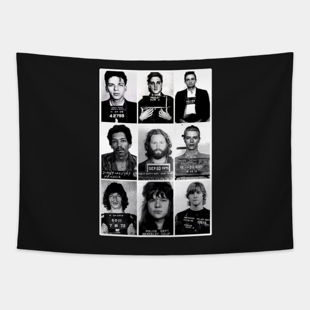 Mugshots Tapestry by NineBlack