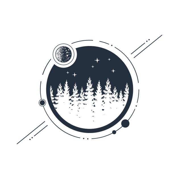 Forest. Geometric Style by SlothAstronaut