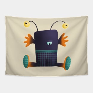 Hug me monster with stalk eyes Tapestry