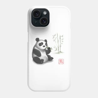 cute panda watercolor Phone Case