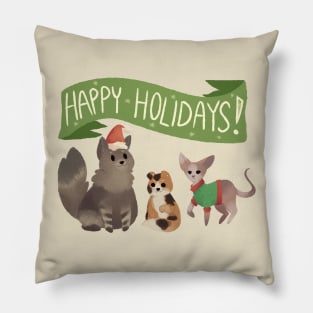 Holiday Cats Pillow