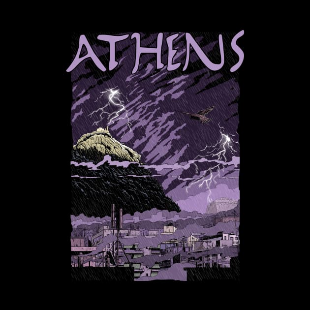 Athens City by Hellustrations