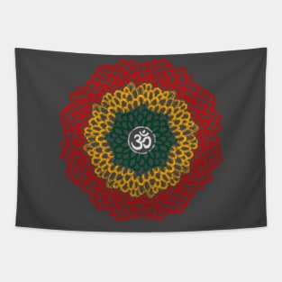 Yogi, Prana Mandala Om in reggae style Tapestry