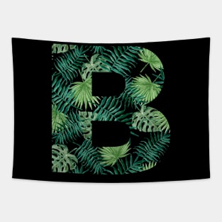 B letter - palm leaves Tapestry