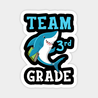 3rd Grade Teacher Student Shirts Shark Back To School Gift Magnet