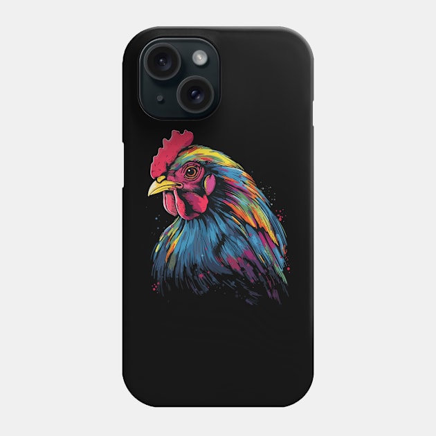 Pop Art Chicken Gifts Funny Chicken Phone Case by KsuAnn