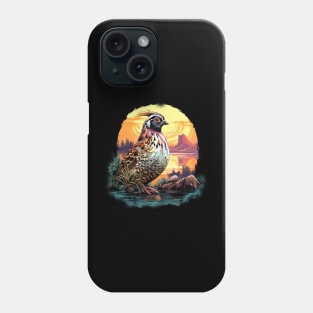 Quail with Mountains and Water Phone Case