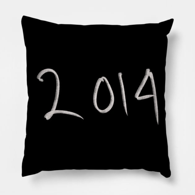 Hand Drawn 2014 Pillow by Saestu Mbathi