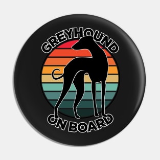 Greyhound on Board | Greyhound Car Sticker | Dog Sticker Pin