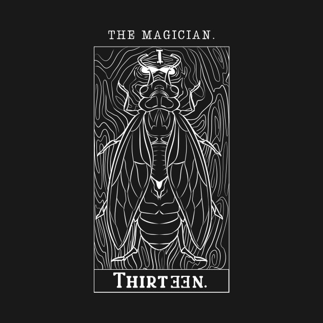 The Magician Cicada Tarot (White) by Thirteen Podcast