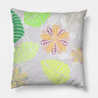 Tropical Floral Pattern Pillow