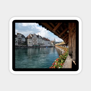 Kapellbrucke - Chapel Bridge of Lucerne Magnet