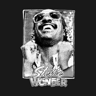 black sunglass stevie wonder T-Shirt