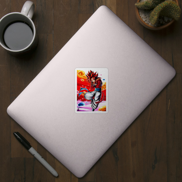 Gogeta ssj4 #2 Sticker by Lac Lac - Pixels
