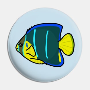 Queen Angelfish Pin