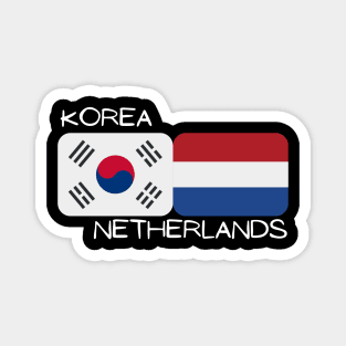 Korean Dutch - Korea, Netherlands Magnet