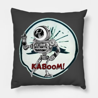 Robo-KaBoom! (Colorized!) Pillow