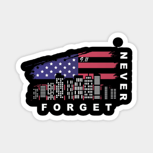 Patriot Day 9.11 Never Forget Magnet