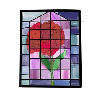 Stain glass rose T-Shirt