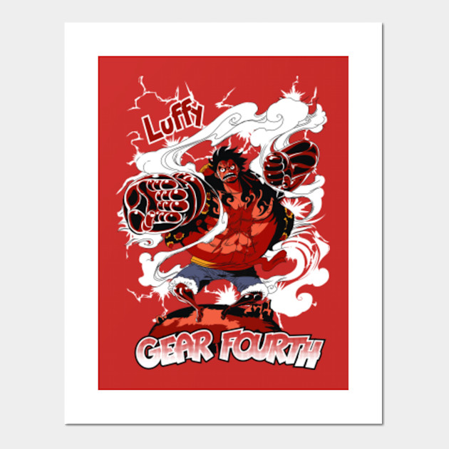 Gear Fourth Bounce Man Luffy One Piece Affiche Et Impression D Art Teepublic Fr