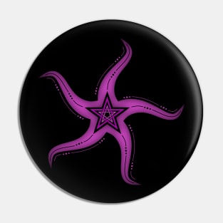 Starfish Pentagram Pin