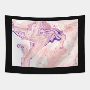 Pink and Navy Marble Tapestry