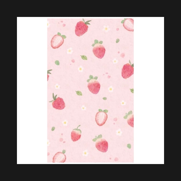 strawberry flower phone case by saraholiveira06