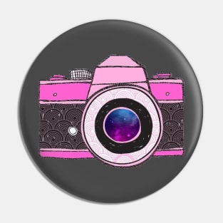 Happy life camera Pin