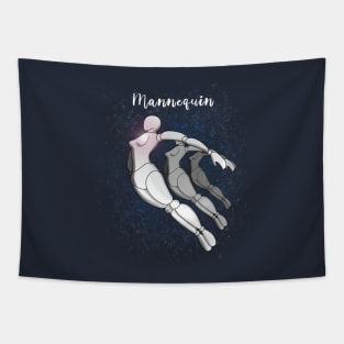 Mannequin space jump Tapestry