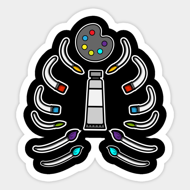 Rib Cage Art Brushes Painter Sticker Teepublic Au