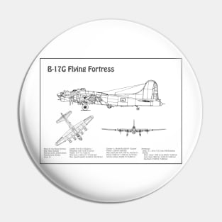 Boeing B-17 Flying Fortress Bomber - BD Pin