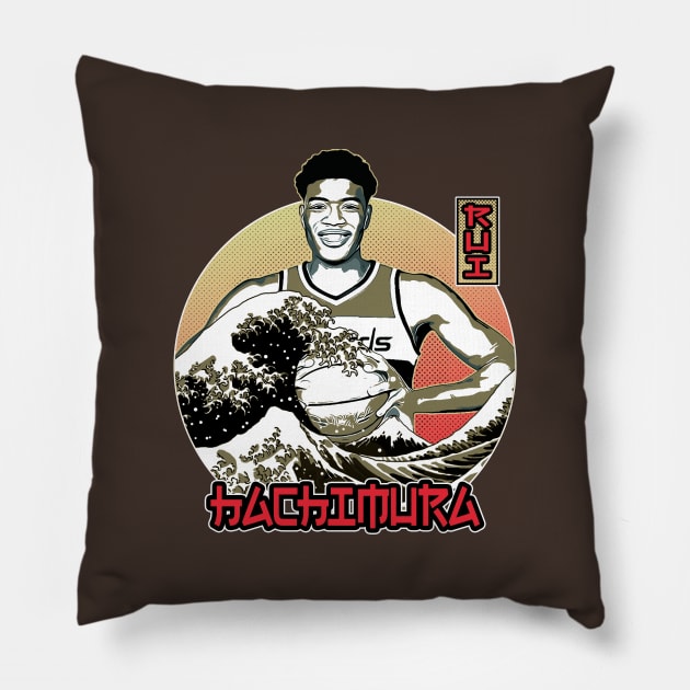 Rui Hachimura Pillow by slawisa