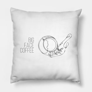 Coffee Time Cup of Big Face Coffee Pillow