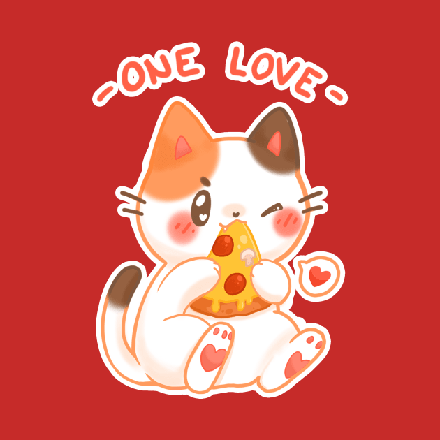 One love - Pizza cat by linkitty