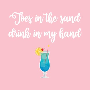 Toes in the Sand Vacation t shirt T-Shirt