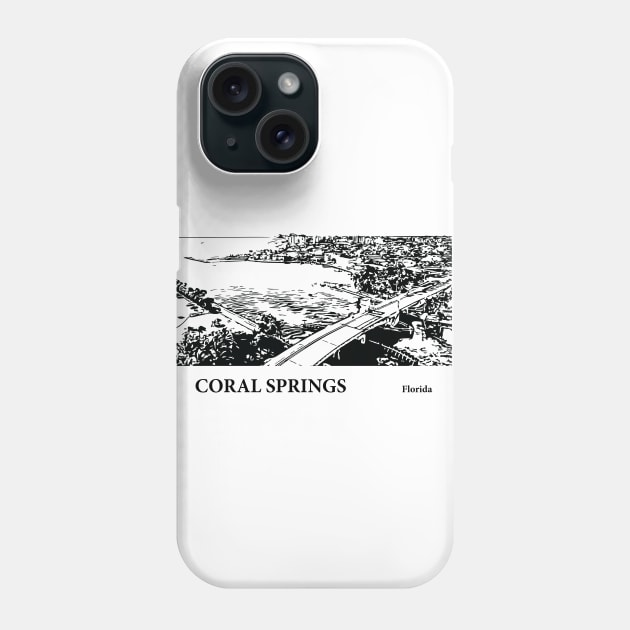 Coral Springs Florida Phone Case by Lakeric