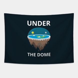 Flat Earth Under The Dome Tapestry