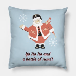 Vintage Pirate Santa Pillow