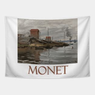 The Seine at Le Petit-Gennevilliers by Claude Monet Tapestry