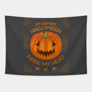 it's always halloween inside my head Tapestry